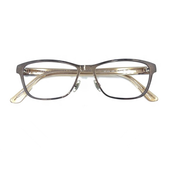 Gucci GG 4259 UMN Brown Bronze Cat Eye Eyeglasses Frames 52-15 140 Italy Fashion - Picture 12 of 12